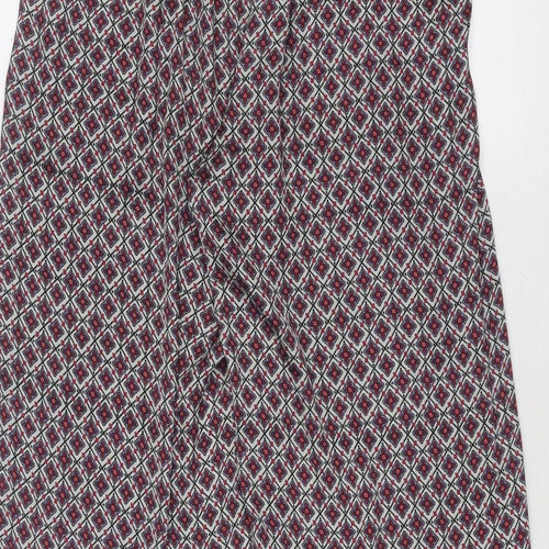 Topshop Womens Multicoloured Geometric Polyester Trousers Size 26 in Regular