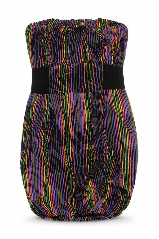 Next Womens Multicoloured Viscose Mini Size L Square Neck Pullover - Strapless