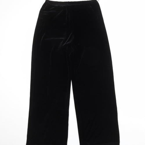 Berkertex Womens Black Polyester Trousers Size 12 Regular