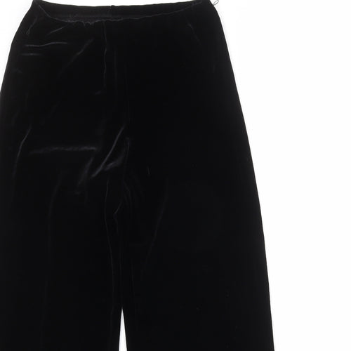 Berkertex Womens Black Polyester Trousers Size 12 Regular