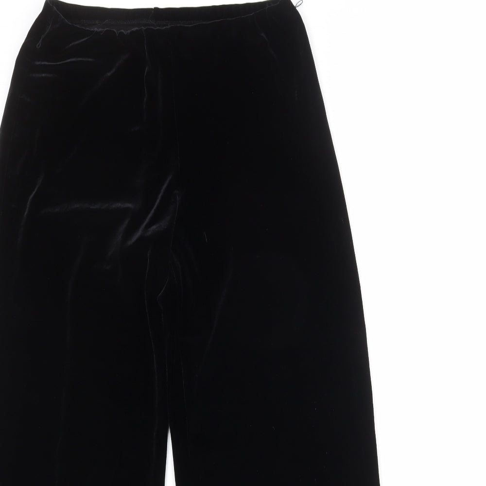 Berkertex Womens Black Polyester Trousers Size 12 Regular