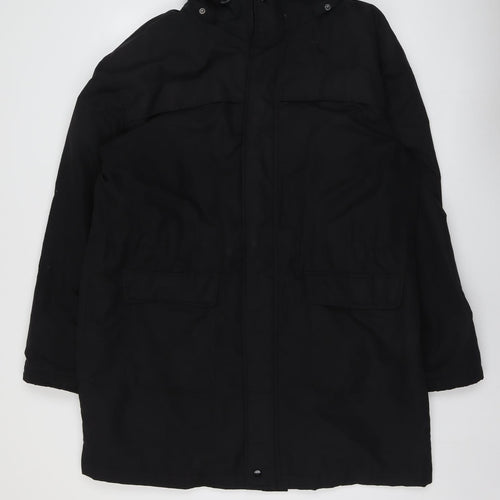 Cotton Traders Mens Black Jacket Size XL Zip