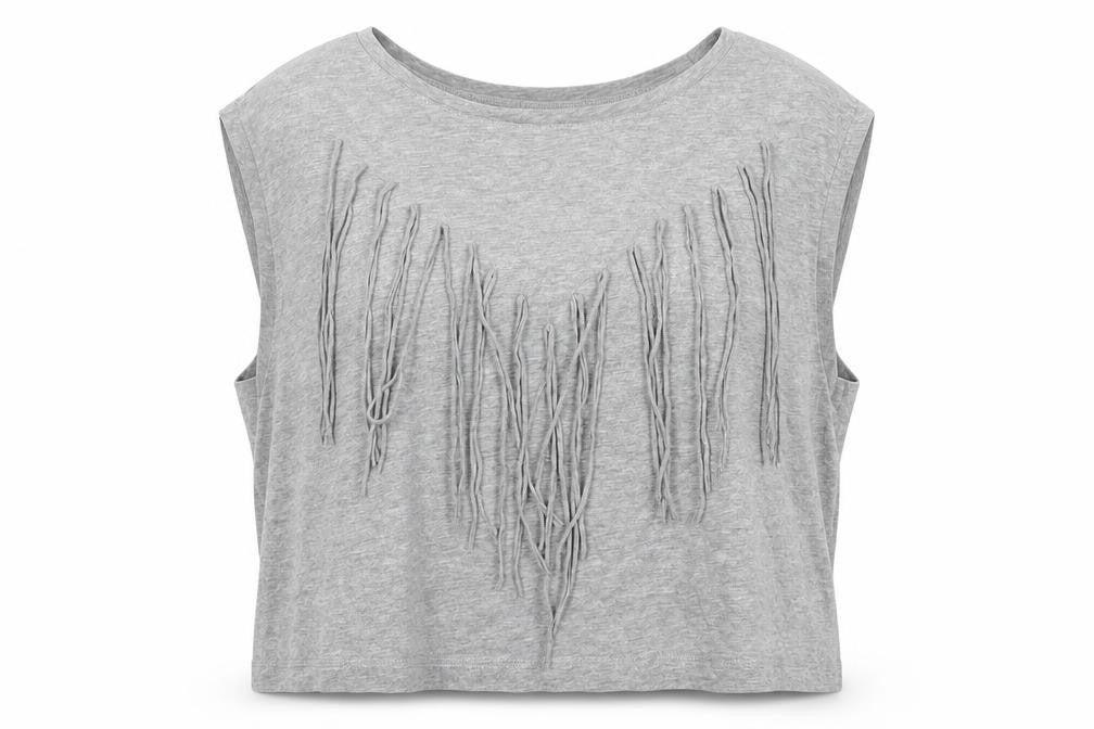 Valley Of The Dools Womens Grey Cotton Basic T-Shirt Size 12 Boat Neck
