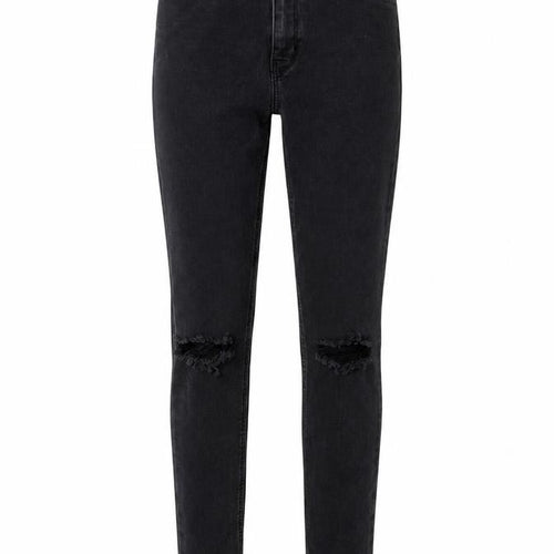 Zara Womens Grey Cotton Skinny Jeans Size 6 L27 in Regular Button