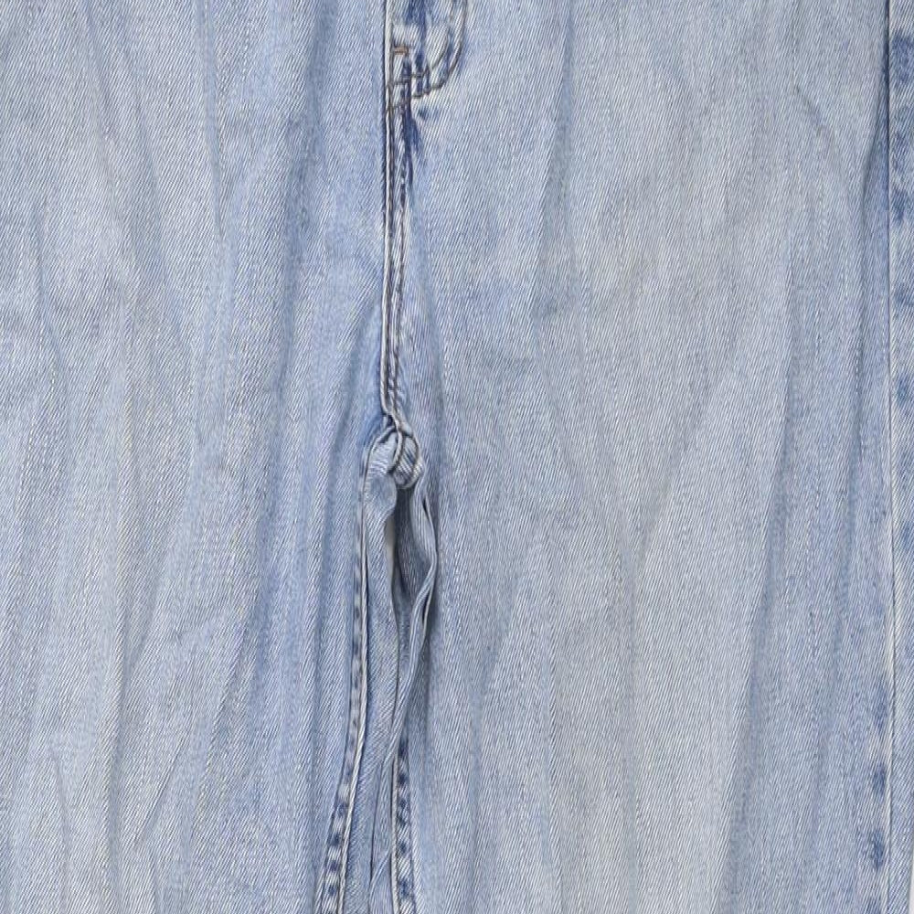 Blue Harbour Mens Black Cotton Straight Jeans Size 34 in L33 in Regular Button