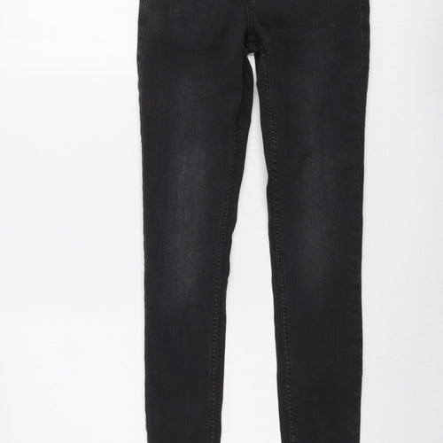 Topman Mens Grey Cotton Skinny Jeans Size 28 in L32 in Regular Button