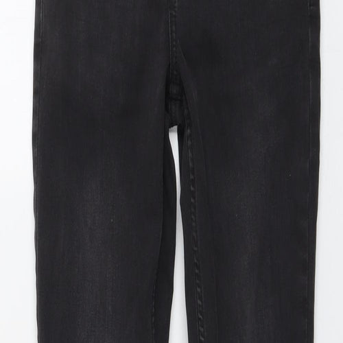 Topman Mens Grey Cotton Skinny Jeans Size 28 in L32 in Regular Button