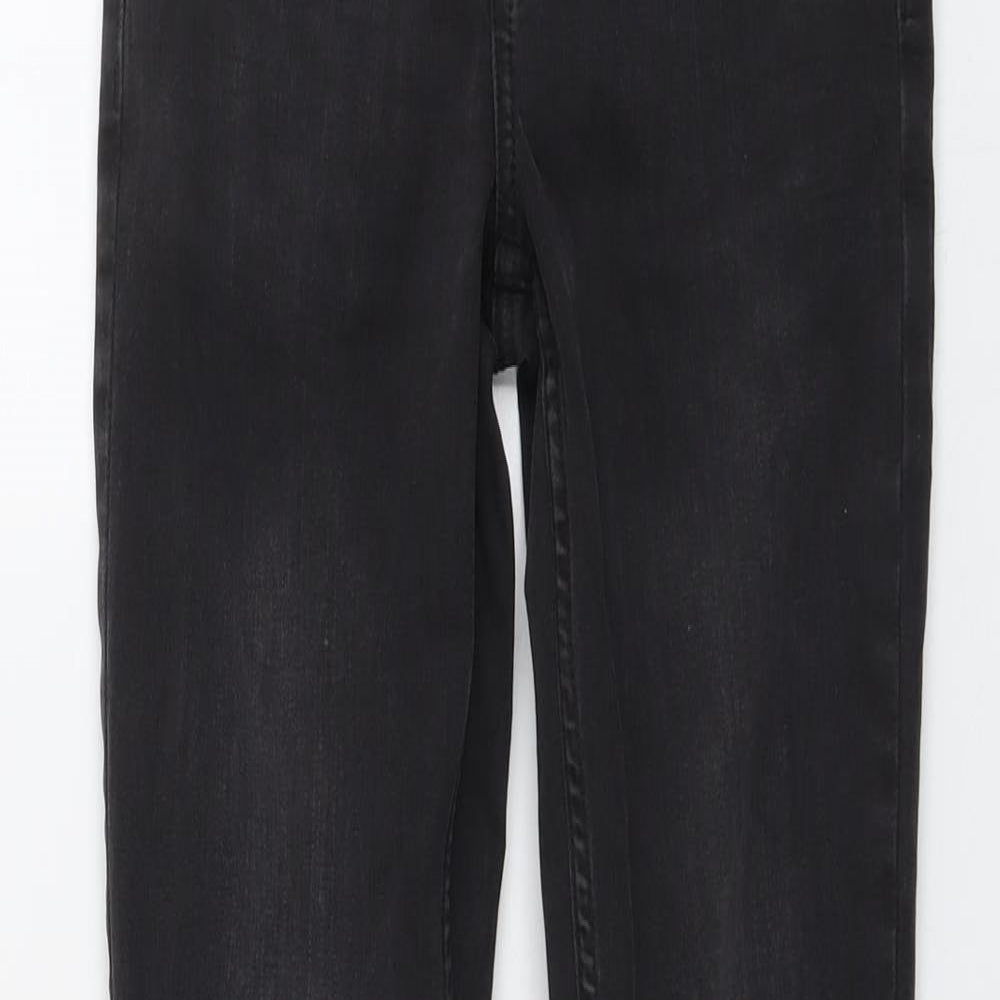 Topman Mens Grey Cotton Skinny Jeans Size 28 in L32 in Regular Button