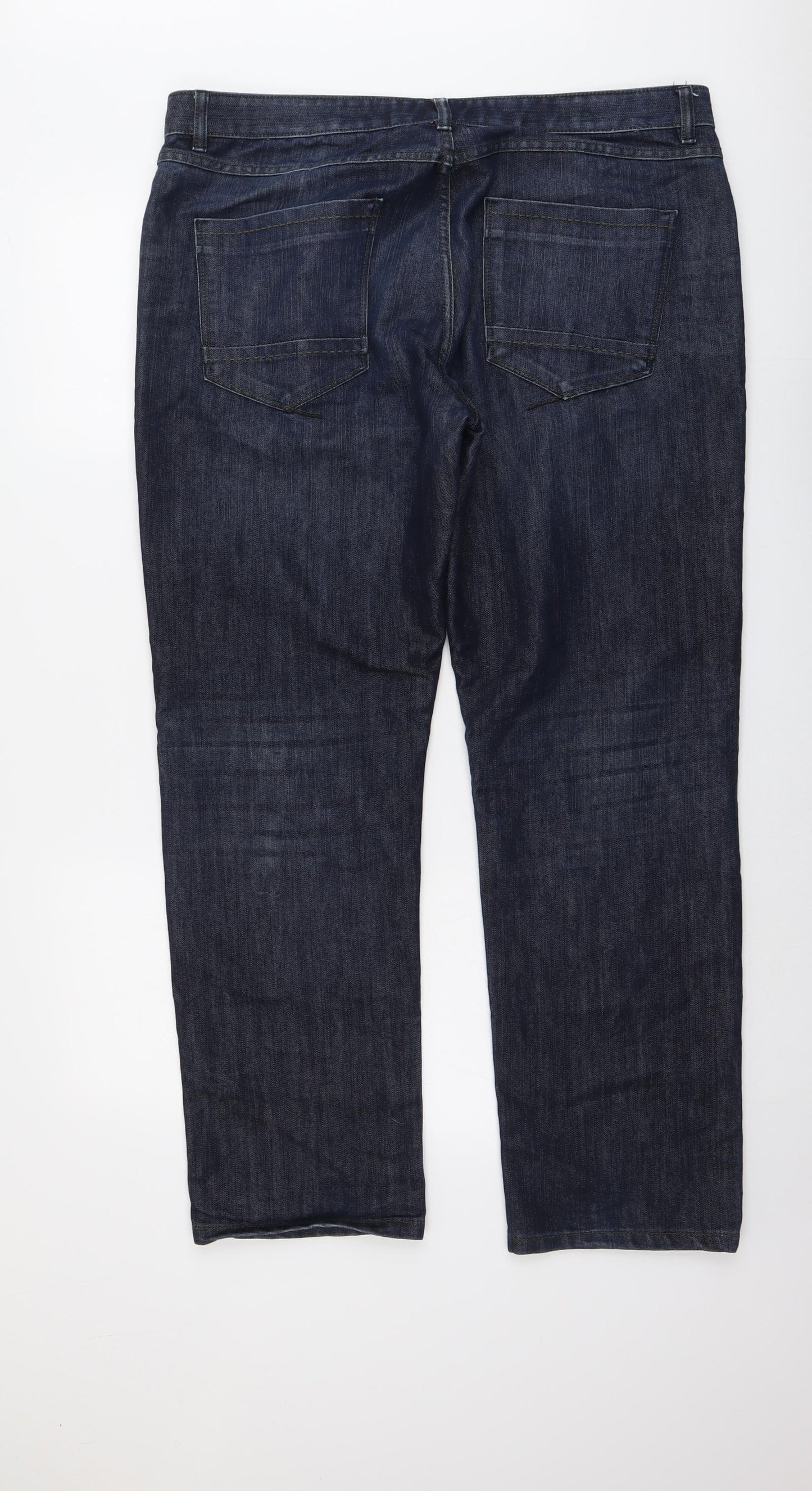 NEXT Mens Blue Cotton Straight Jeans Size 38 in L31 in Regular Button