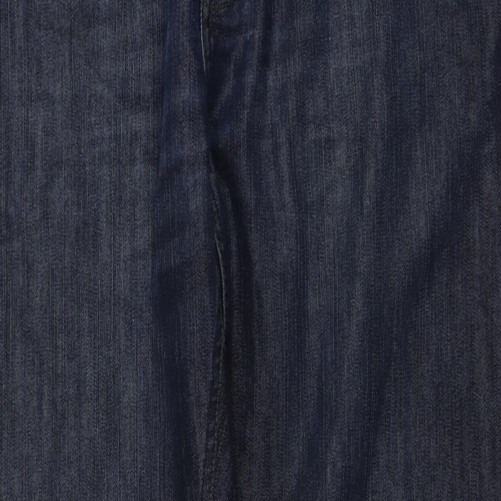 NEXT Mens Blue Cotton Straight Jeans Size 38 in L31 in Regular Button