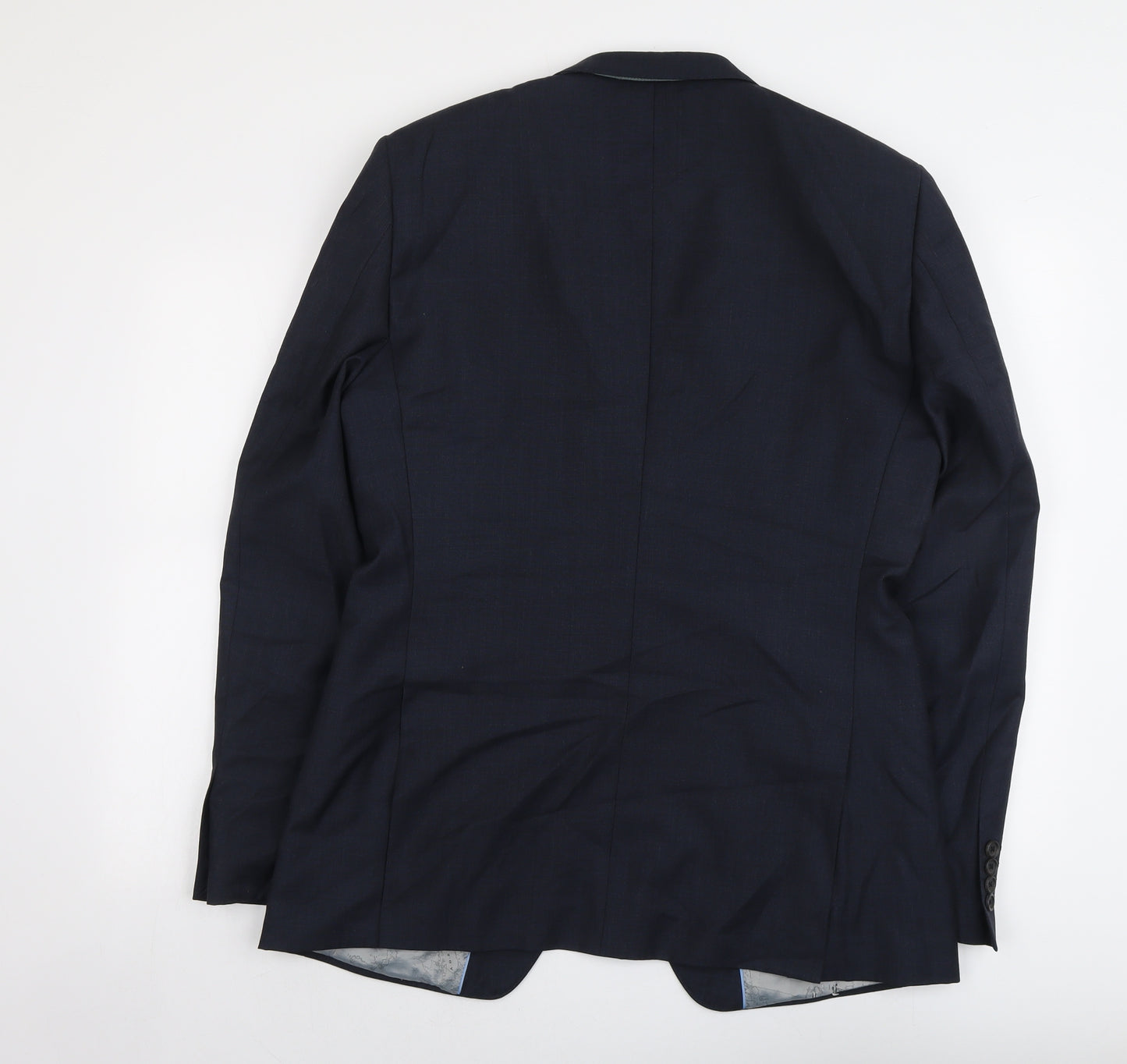NEXT Mens Blue Wool Jacket Suit Jacket Size 40 Regular