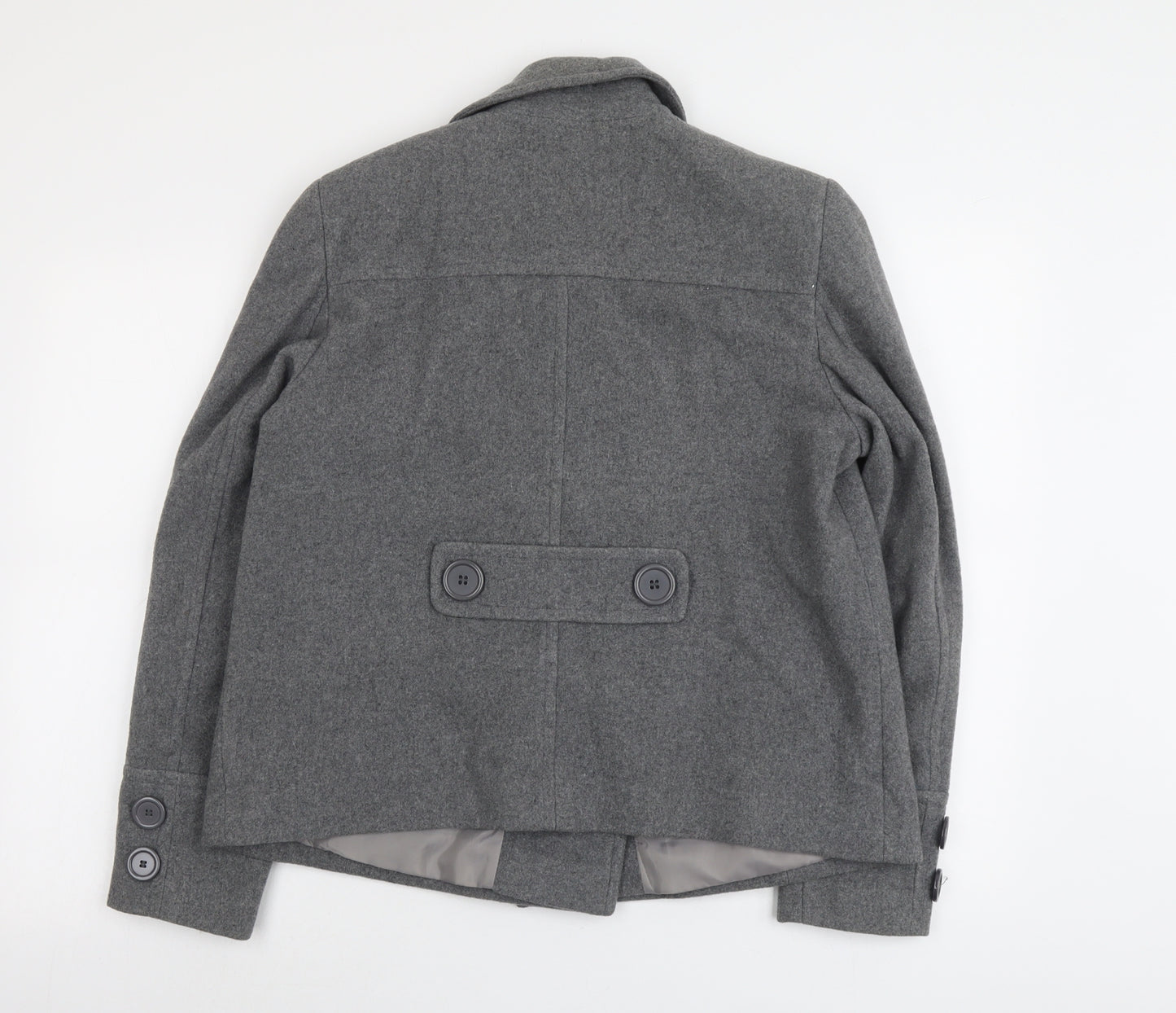 Dorothy Perkins Womens Grey Jacket Size 14 Button