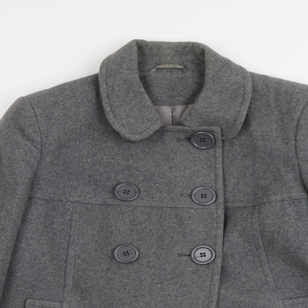 Dorothy Perkins Womens Grey Jacket Size 14 Button
