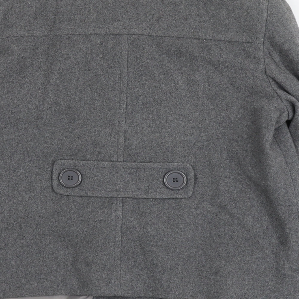 Dorothy Perkins Womens Grey Jacket Size 14 Button