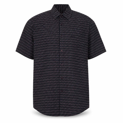 Wolsey Mens Blue Geometric Modal Button-Up Size M Collared Buckle
