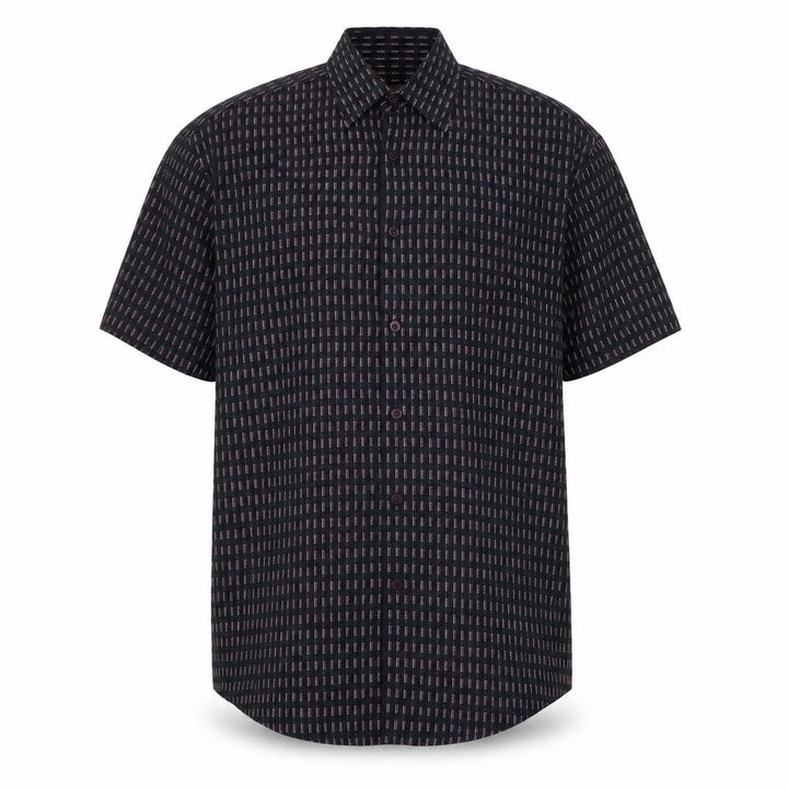 Wolsey Mens Blue Geometric Modal Button-Up Size M Collared Buckle