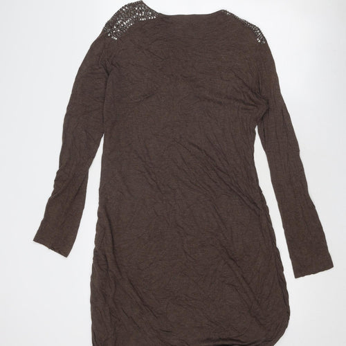 Bandolera Womens Brown Viscose A-Line Size 16 Scoop Neck Pullover