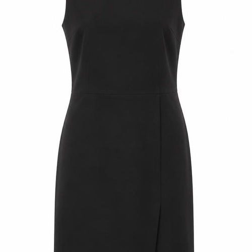 Mango Womens Black Polyester Shift Size S Square Neck Zip