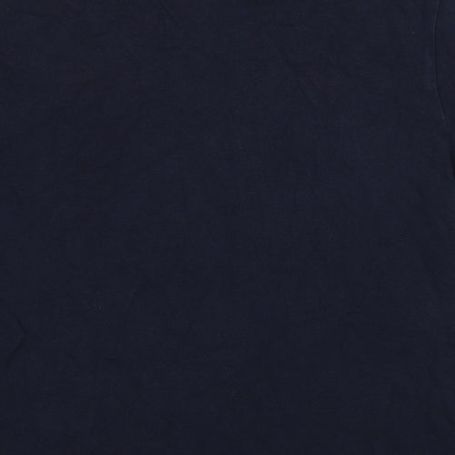 C&A Mens Blue Cotton Polo Size M Collared Pullover