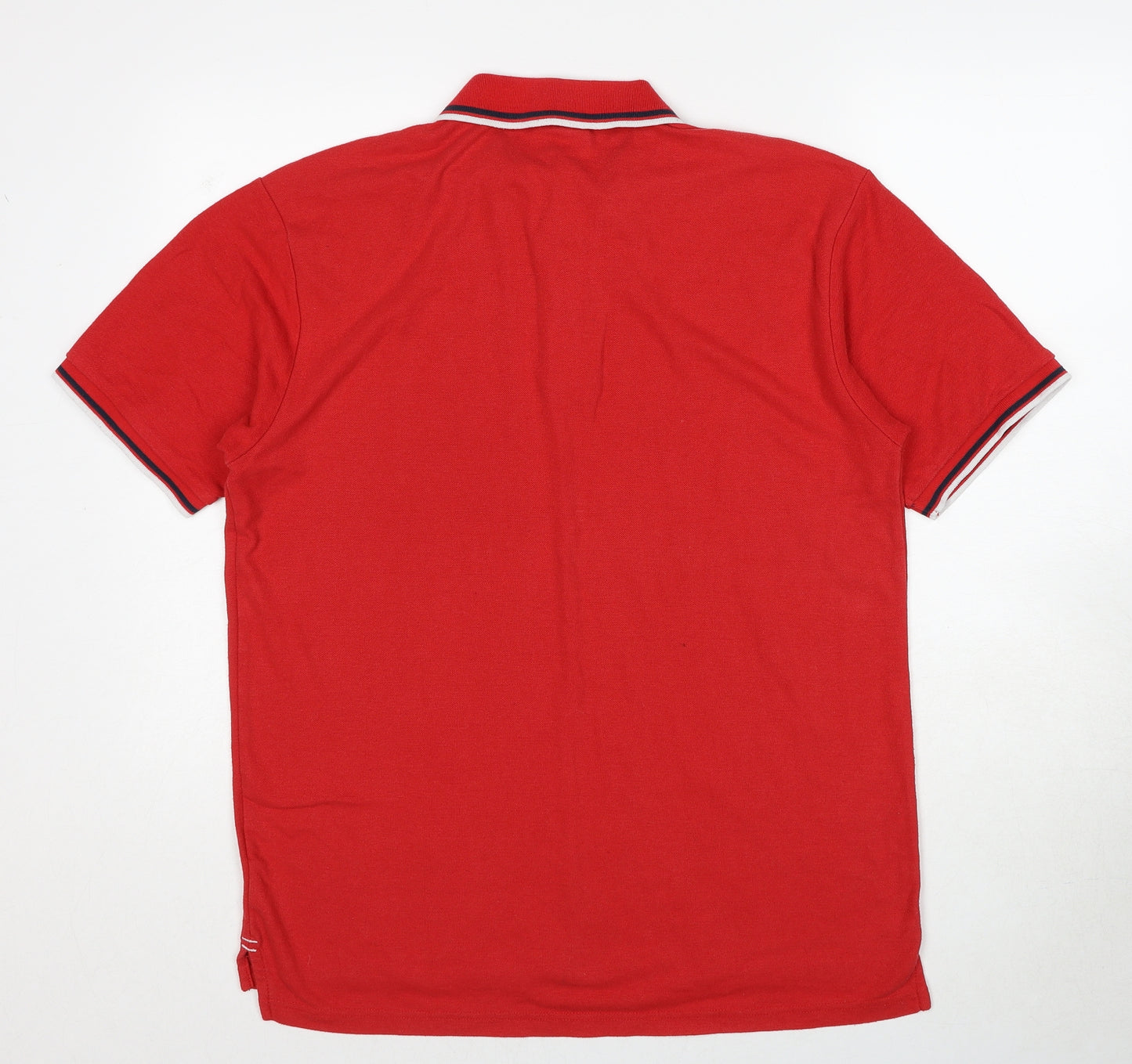 Slazenger Mens Red Polyester Polo Size XL Collared Pullover