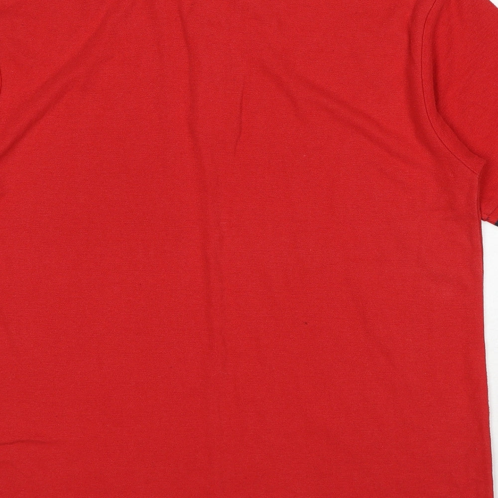 Slazenger Mens Red Polyester Polo Size XL Collared Pullover