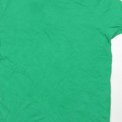 Beverly Hills Polo Club Mens Green Cotton Polo Size S Collared Pullover