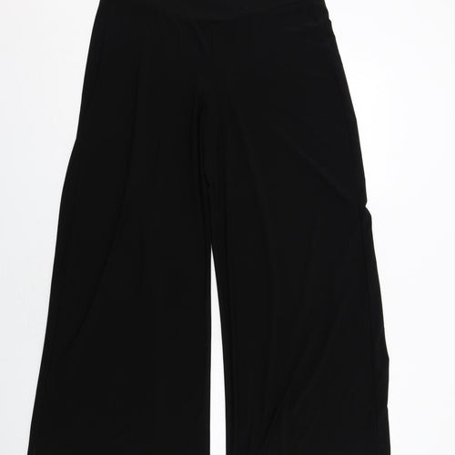 Saloos Womens Black Polyester Trousers Size L Regular