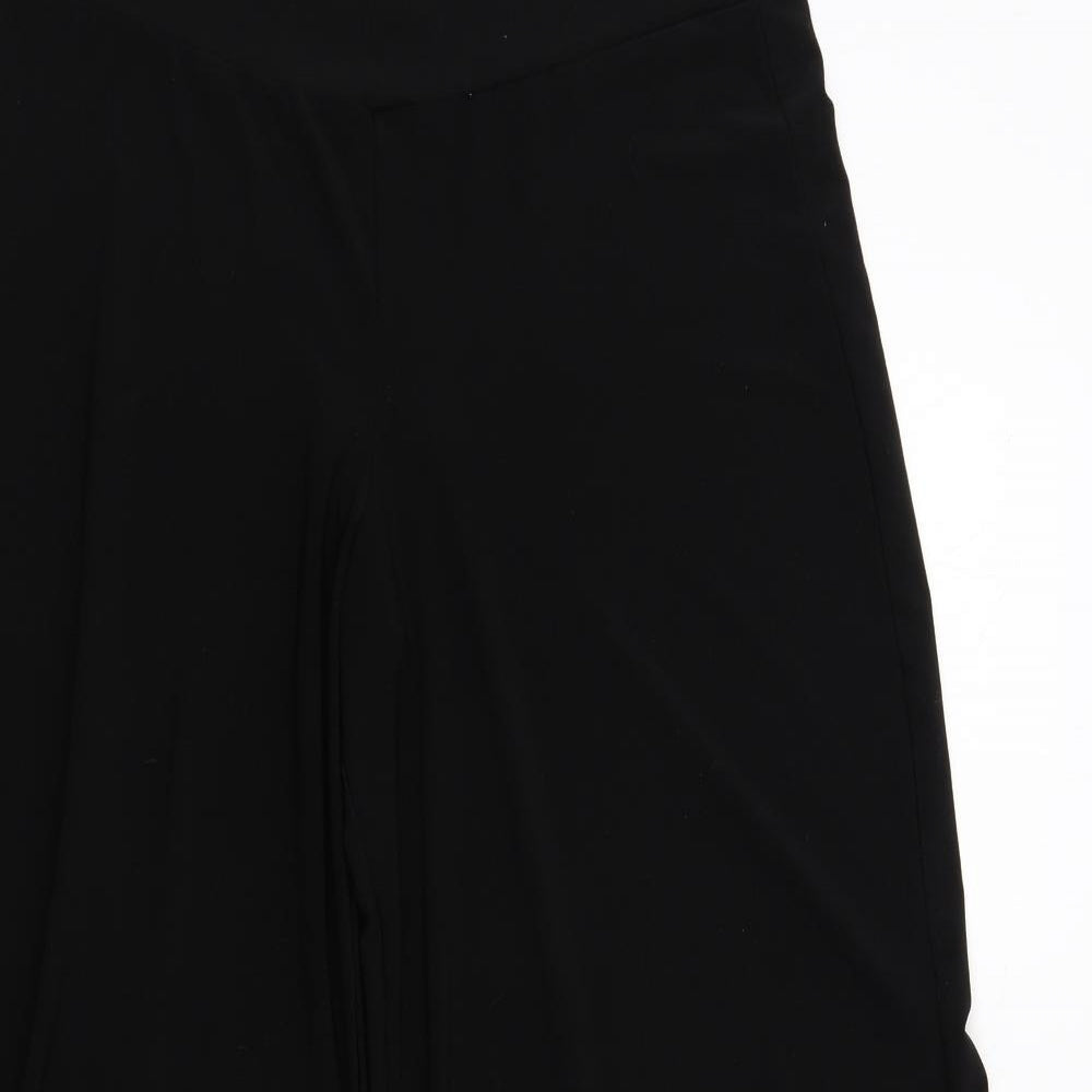 Saloos Womens Black Polyester Trousers Size L Regular