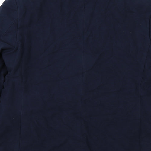 Emmetex Mens Blue Polyester Jacket Suit Jacket Size 44 Regular