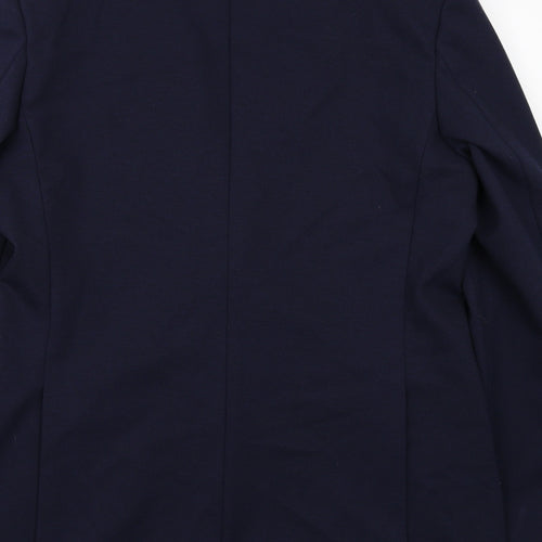 Marks and Spencer Mens Blue Polyester Jacket Suit Jacket Size 42 Regular