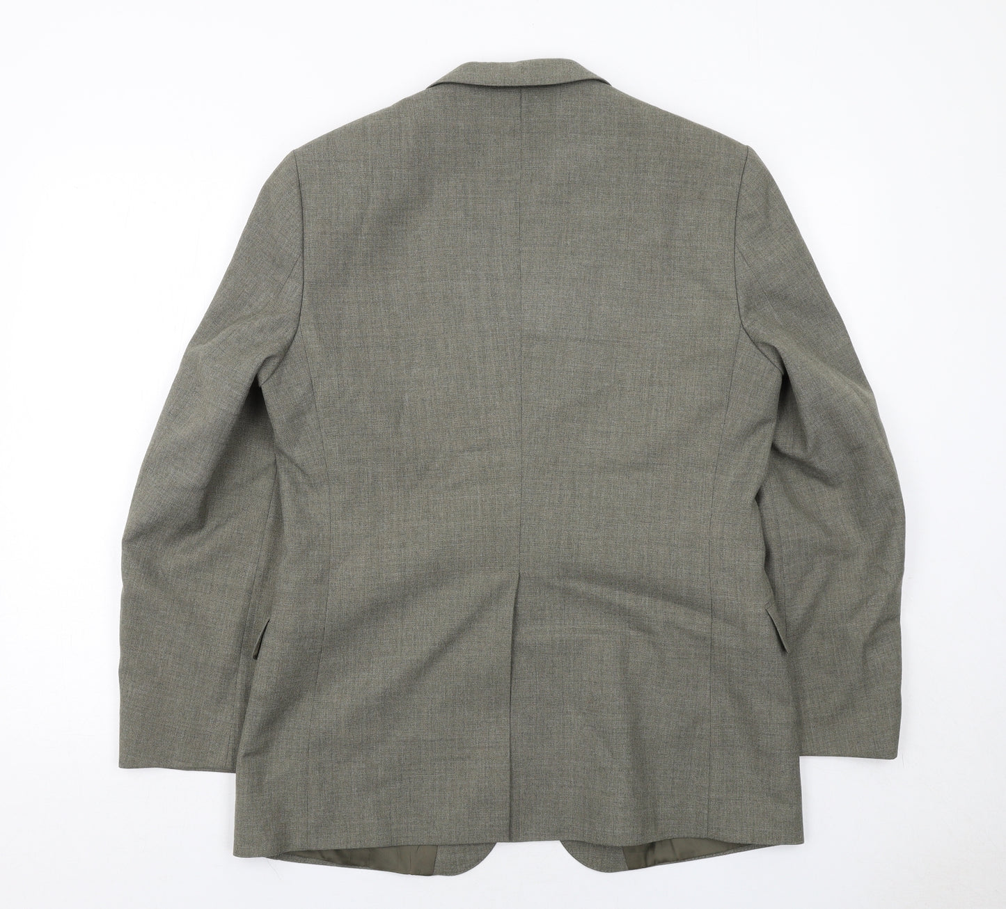 Marks and Spencer Mens Green Polyester Jacket Suit Jacket Size 40 Regular