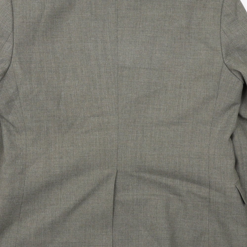 Marks and Spencer Mens Green Polyester Jacket Suit Jacket Size 40 Regular