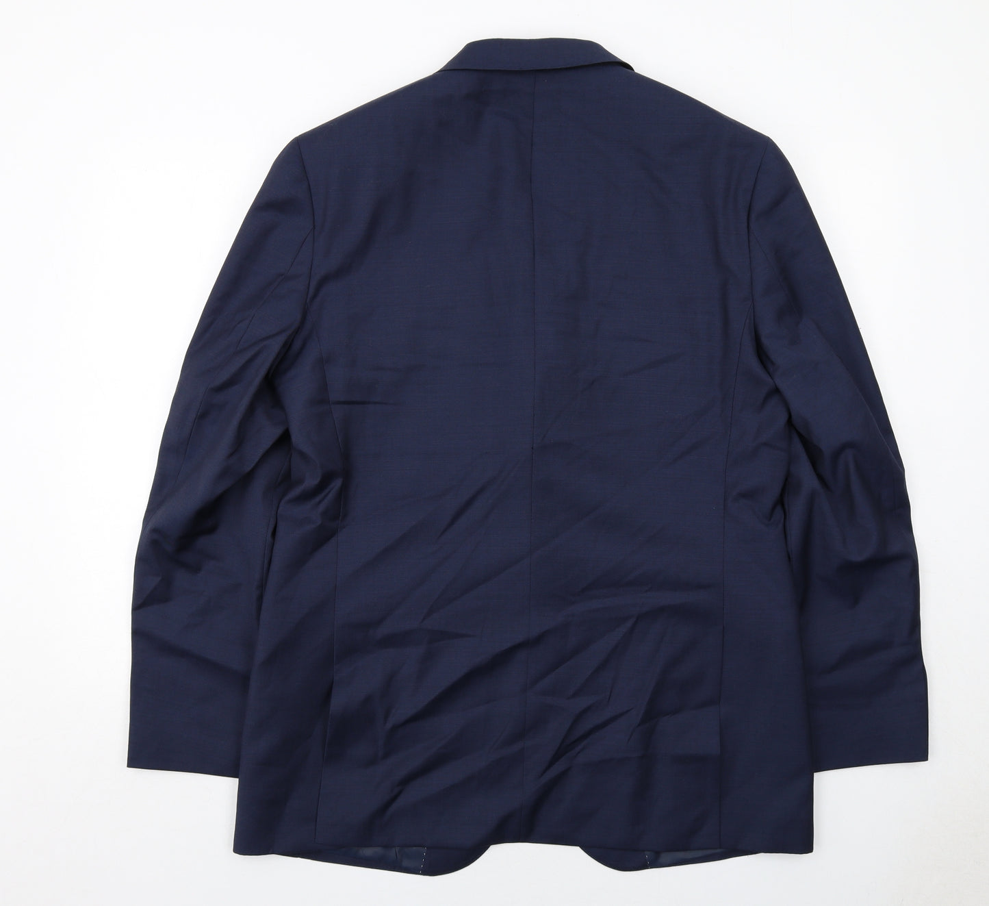 Marks and Spencer Mens Blue Wool Jacket Suit Jacket Size 42 Regular