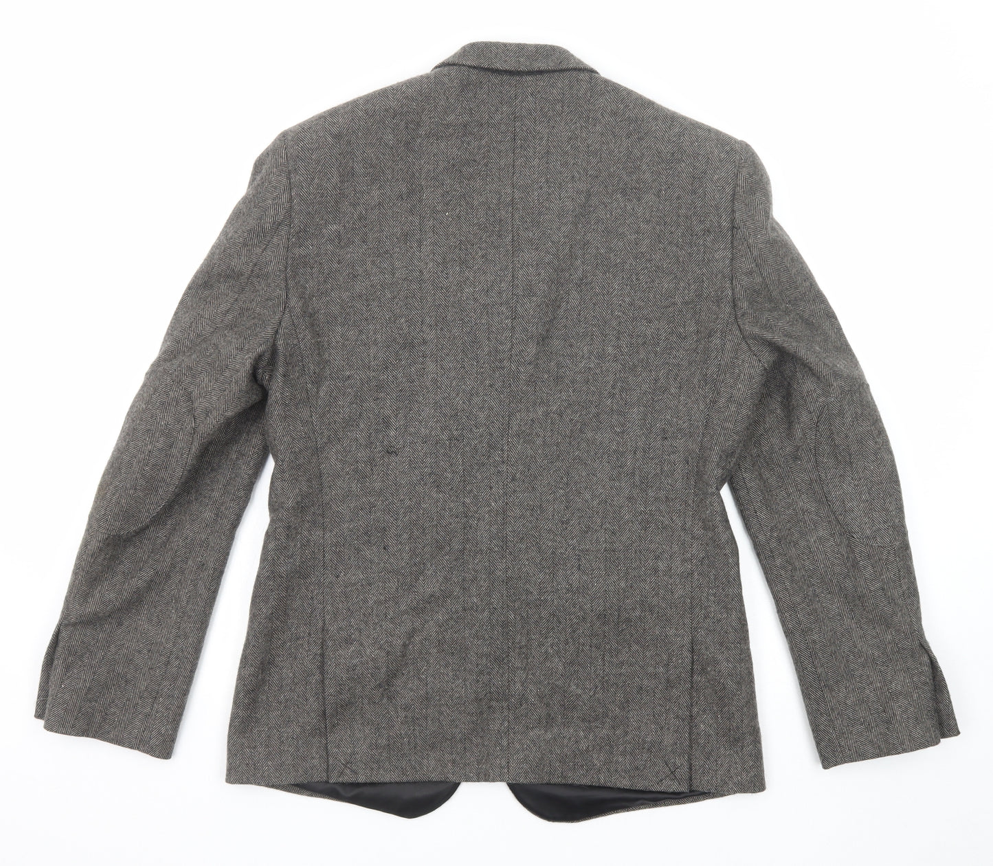 ASOS Mens Grey Polyester Jacket Suit Jacket Size 38 Regular