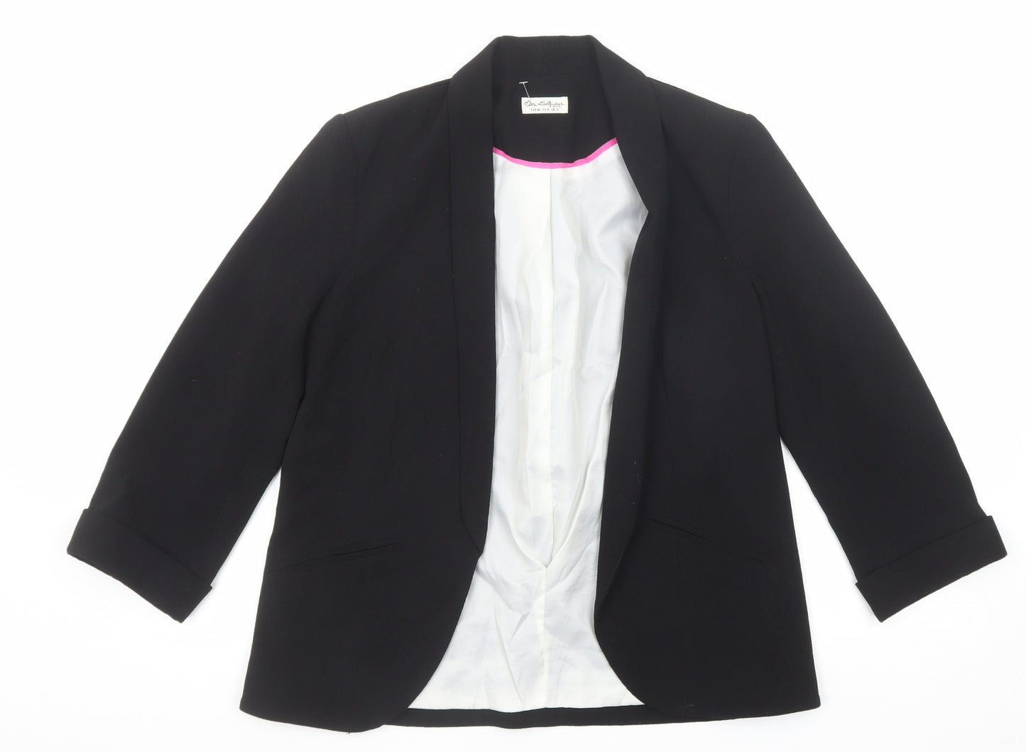 Miss Selfridge Womens Black Jacket Blazer Size 12