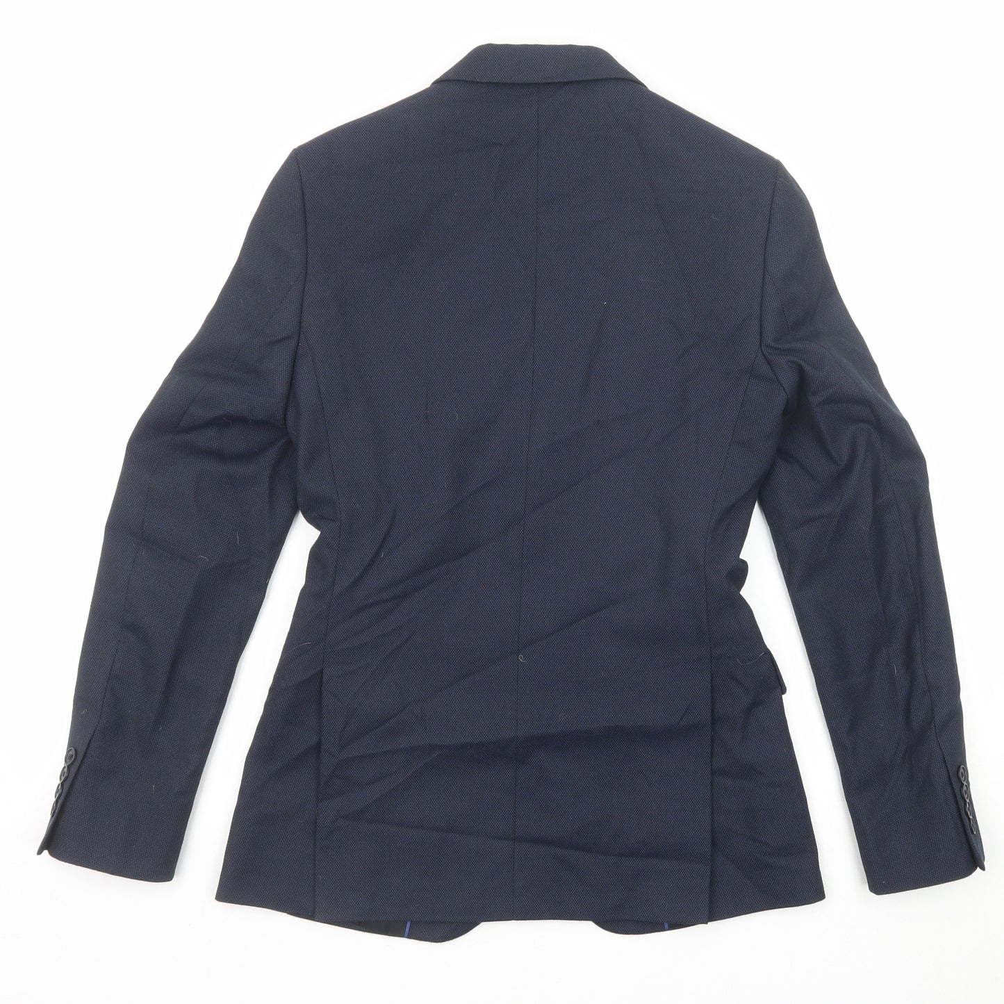 Marks and Spencer Mens Blue Polyester Jacket Suit Jacket Size 34 Regular