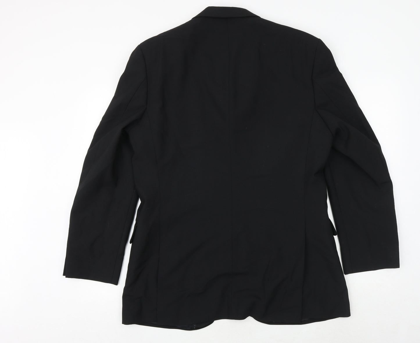 Karl Jackson Mens Black Polyester Jacket Suit Jacket Size 40 Regular