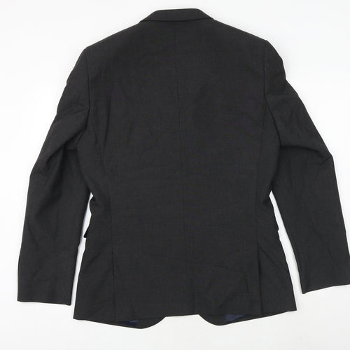 NEXT Mens Grey Polyester Jacket Suit Jacket Size 40 Regular