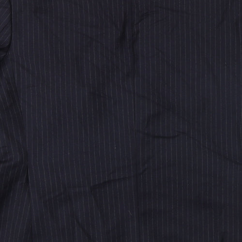 NEXT Mens Blue Striped Wool Jacket Suit Jacket Size 42 Regular