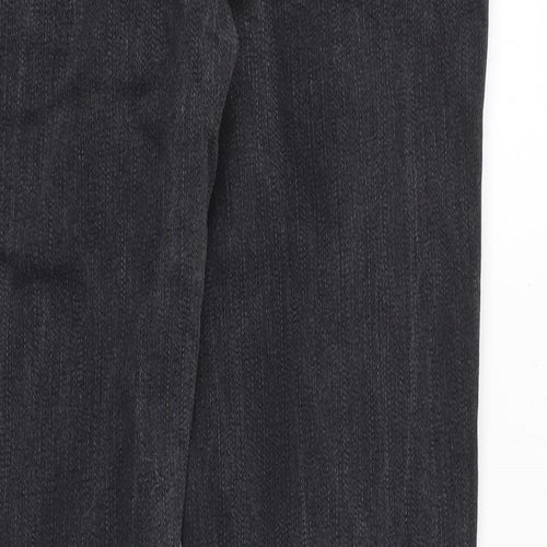 River Island Mens Grey Cotton Skinny Jeans Size 32 in Regular Zip