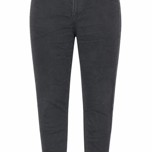 Marks and Spencer Womens Grey Cotton Skinny Jeans Size 14 Regular Zip