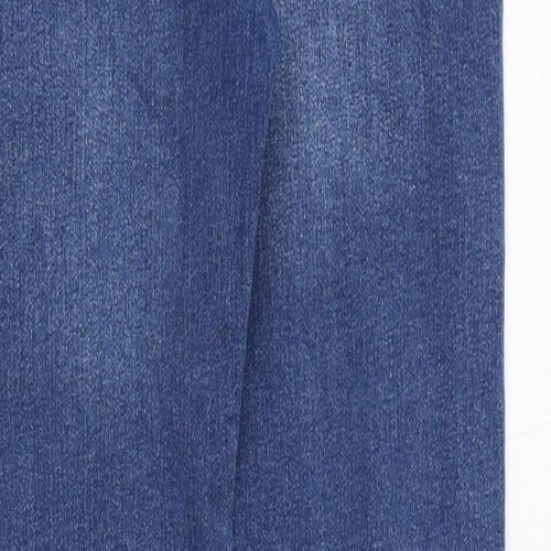 DNM Issue Girls Blue Cotton Skinny Jeans Size 14 Years Regular Zip