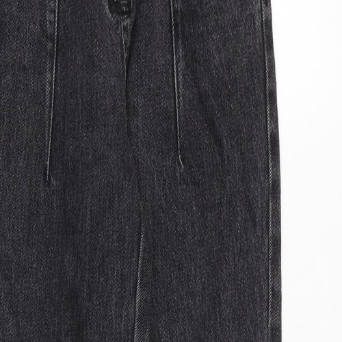 Topshop Womens Grey Herringbone Cotton Skinny Jeans Size 26 in Regular Zip