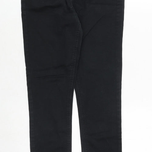River Island Womens Black Cotton Skinny Jeans Size 8 Regular Zip