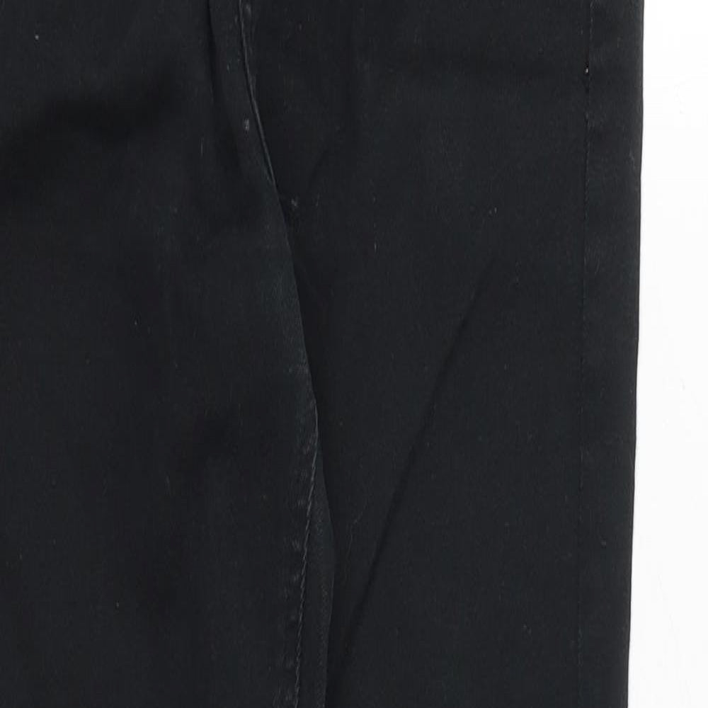 River Island Womens Black Cotton Skinny Jeans Size 8 Regular Zip