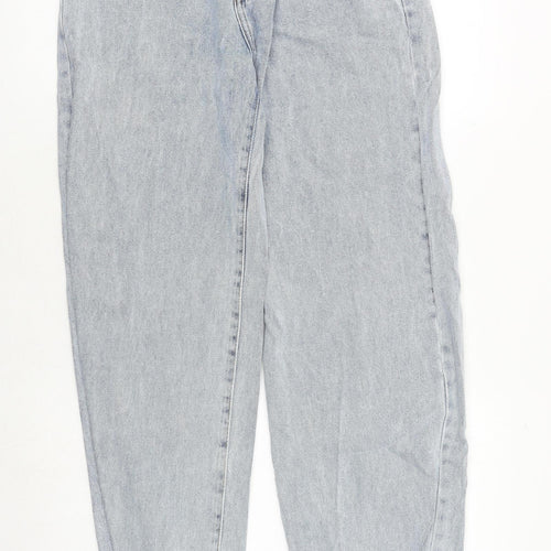 Nasty Gal Womens Blue Cotton Mom Jeans Size 8 Regular Zip