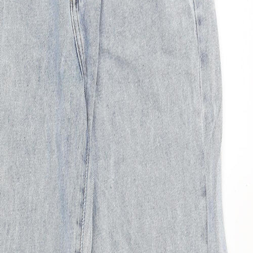 Nasty Gal Womens Blue Cotton Mom Jeans Size 8 Regular Zip