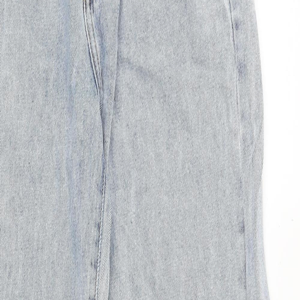 Nasty Gal Womens Blue Cotton Mom Jeans Size 8 Regular Zip
