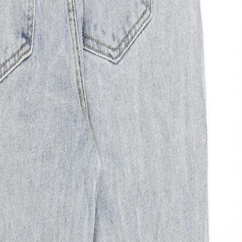 Nasty Gal Womens Blue Cotton Mom Jeans Size 8 Regular Zip