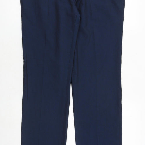 NEXT Mens Blue Polyester Dress Pants Trousers Size 34 in Regular Zip